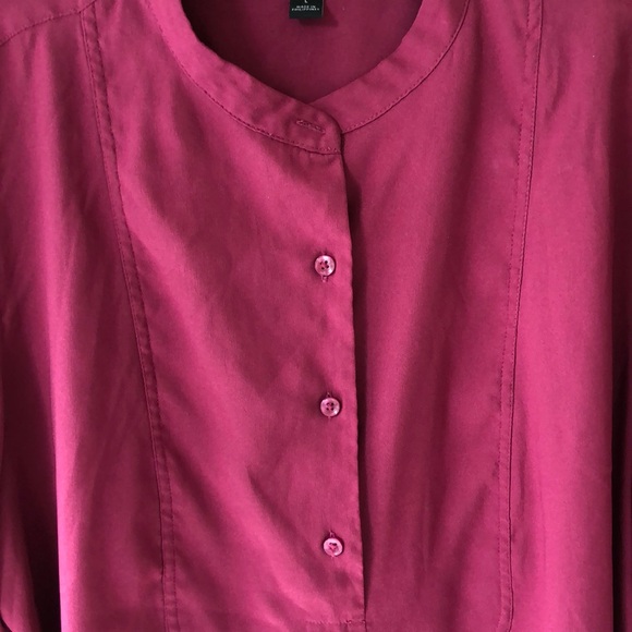 Ann Taylor Berry Pink Top Size L - Picture 4 of 5